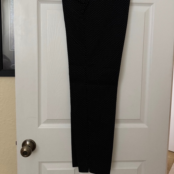 Charter Club Pant shop Black with white pindots straight leg, pull - on. - Picture 4 of 4